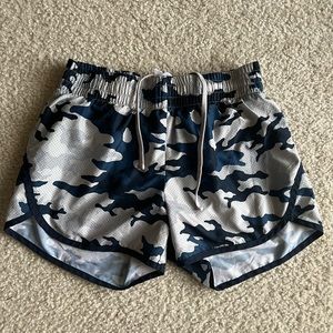 Blue/Gray Camo Athletic Works Small Running Shorts